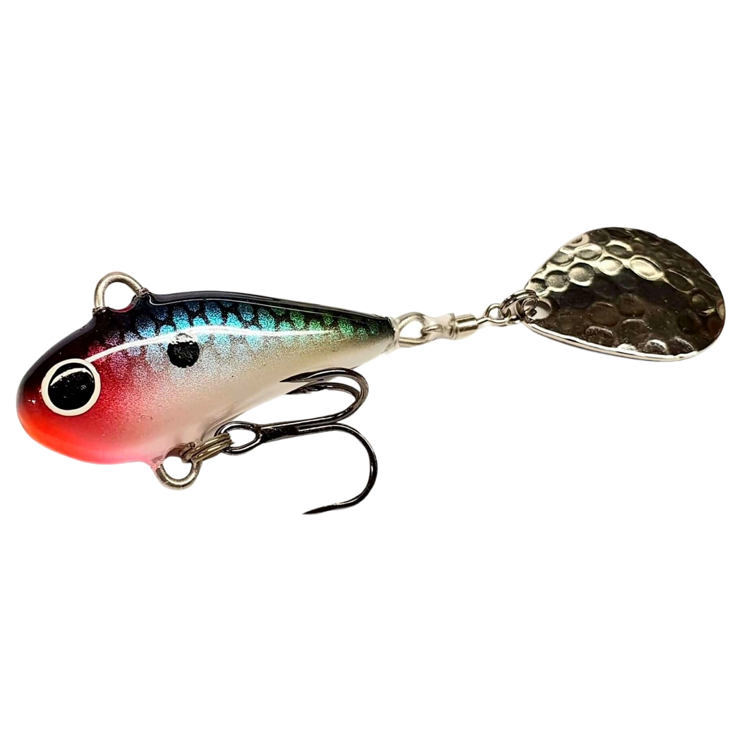 Halme Spintail 35mm 13g 050 Spektro sivulta, pää vasemmalla