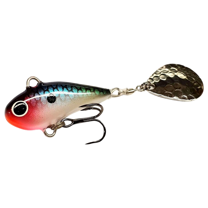 Halme Spintail 35mm 13g 050 Spektro sivulta, pää vasemmalla