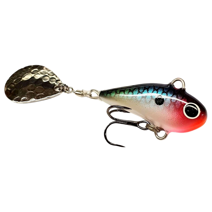 Halme Spintail 35mm 13g 050 Spektro sivulta, pää oikealla