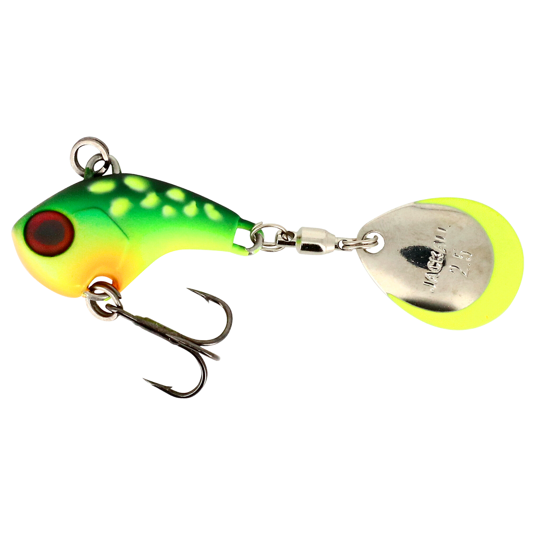 Illex Deracoup Spintail 21g 3.2cm Crazy Pike sivulta, pää vasemmalla