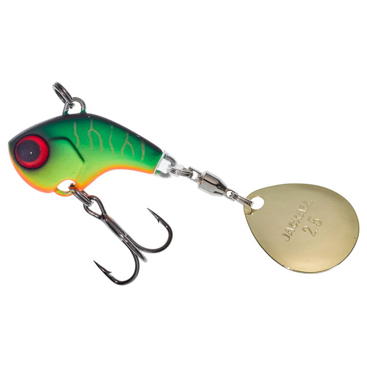 Illex Deracoup Spintail 21g 3.2cm Mat Tiger sivulta, pää vasemmalla