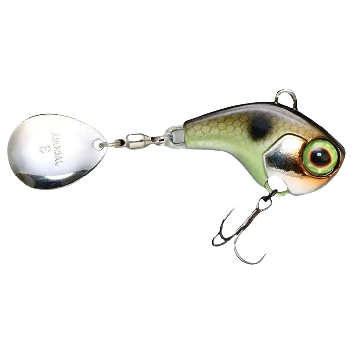 Jackall Deracoup Spintail 14g Lit HM Derashad sivulta, pää oikealla