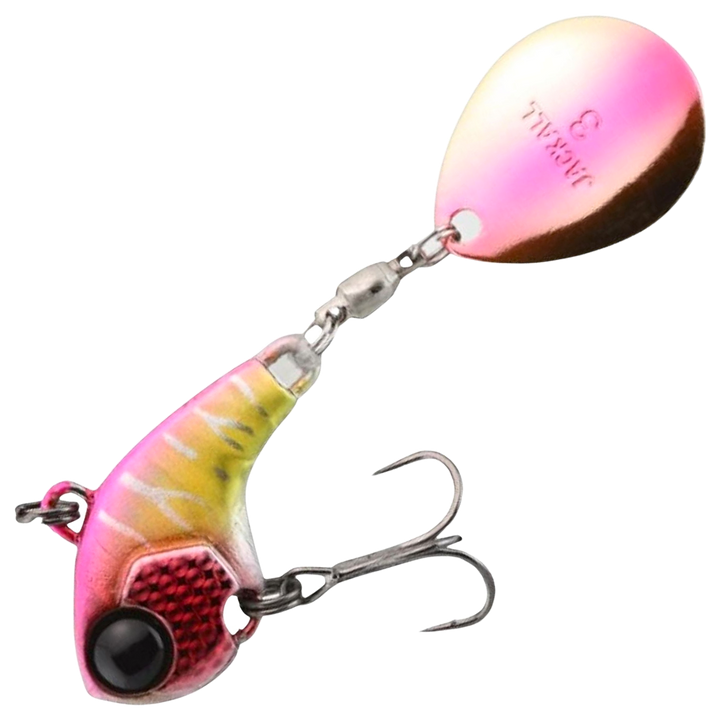 Jackall Deracoup Spintail 7g, väri Pink Back Crown: pinkki selkä, kultainen kylki ja pinkkivalkoinen lippa