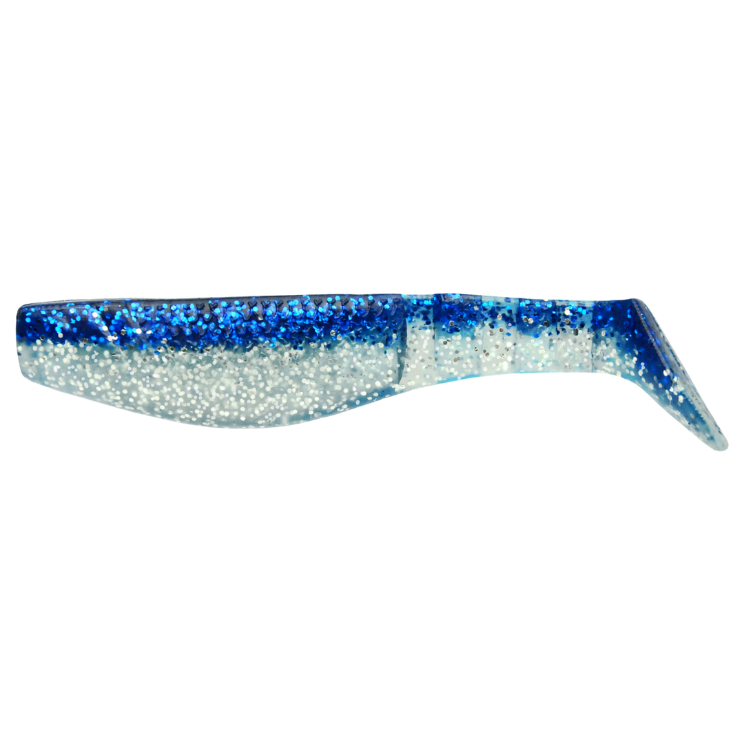 K.P Baits Original Shad Jigi 2.5" 012 sivulta, pää vasemmalla