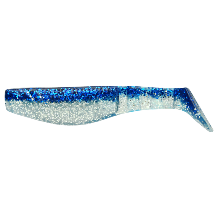 K.P Baits Original Shad Jigi 2.5" 012 sivulta, pää vasemmalla