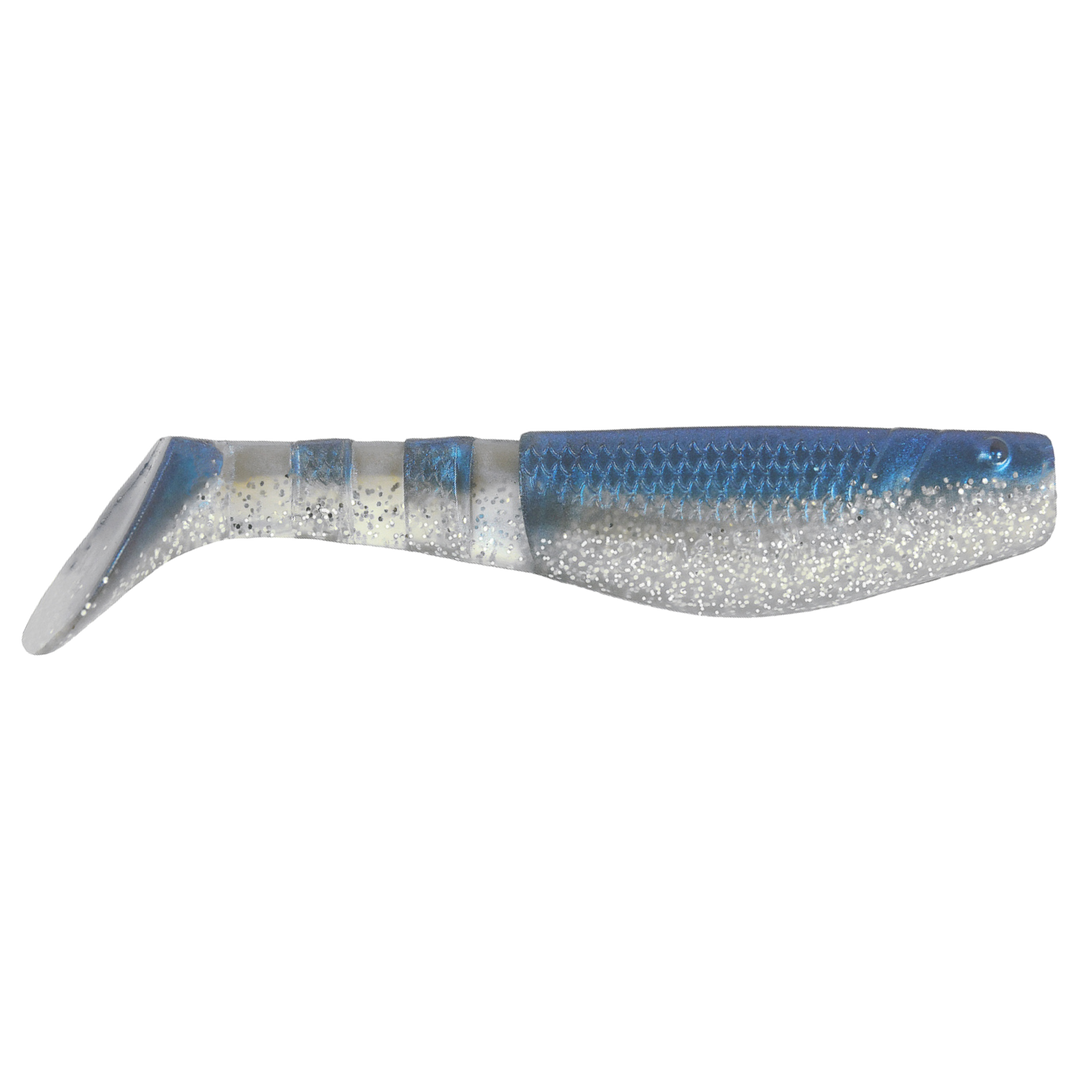 K.P Baits Original Shad Jigi 2.5" 042 sivulta, pää oikealla