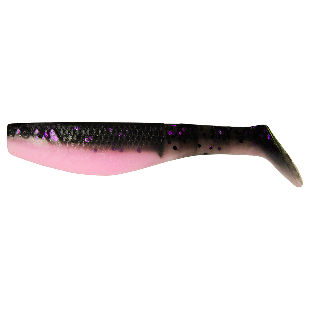 K.P Baits Original Shad Jigi 2.5" 044 sivulta, pää vasemmalla
