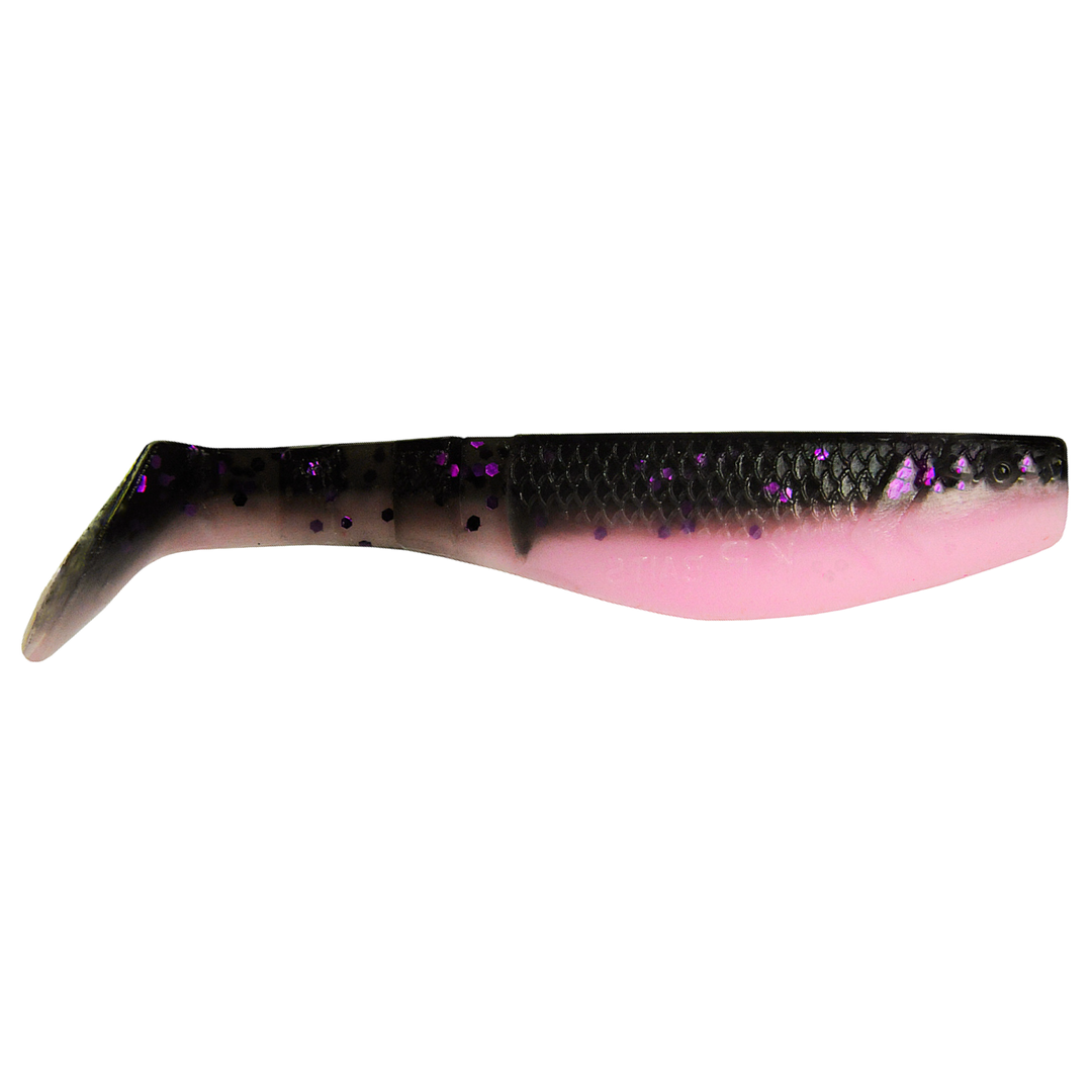K.P Baits Original Shad Jigi 2.5" 044 sivulta, pää oikealla