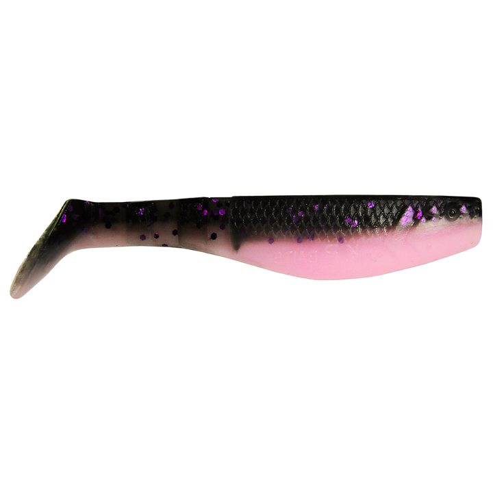 K.P Baits Original Shad Jigi 2.5" 044 sivulta, pää oikealla