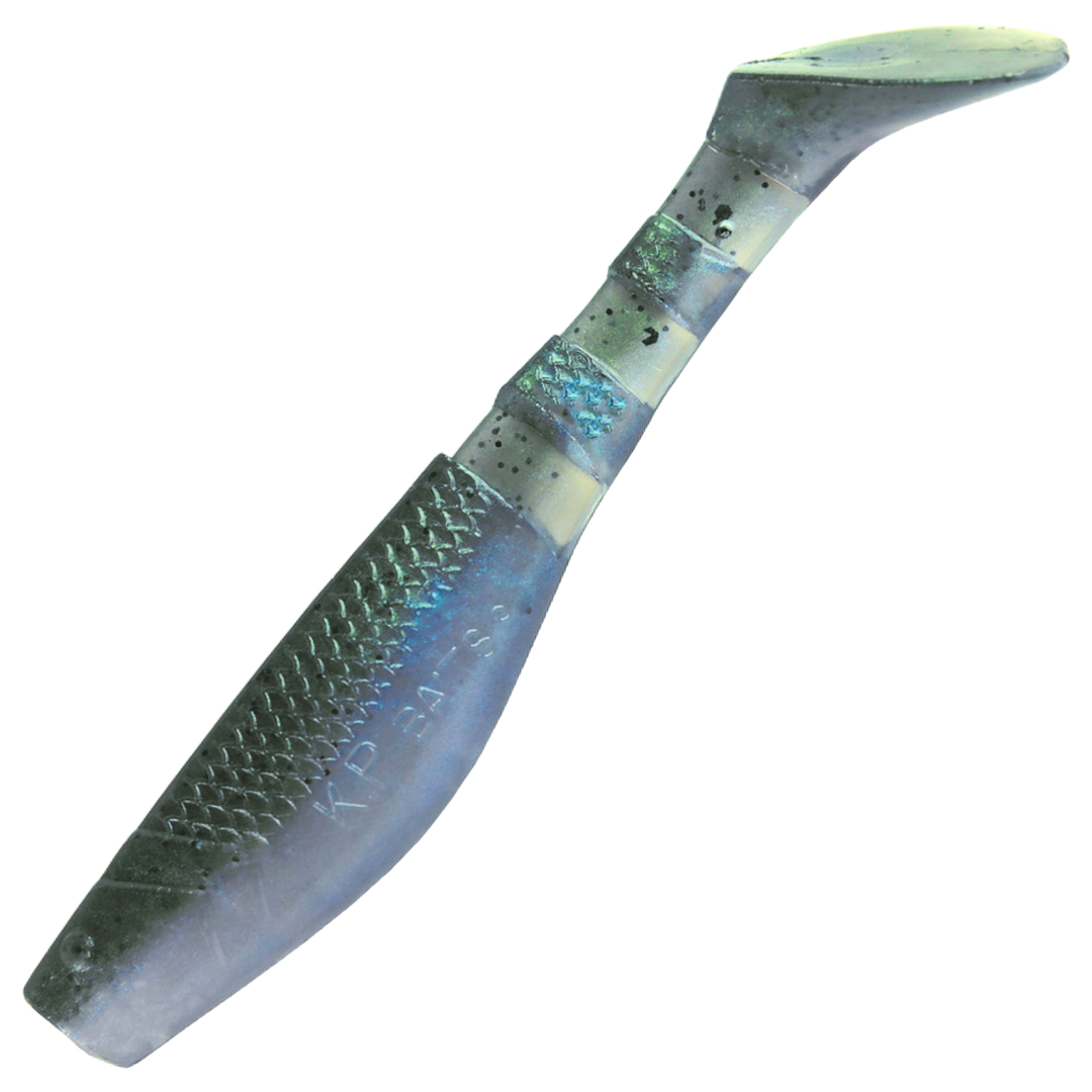 K.P Baits Original Shad Jigi 2.5", väri 145: harmaa selkä, sininen kylki ja vaalea vatsa