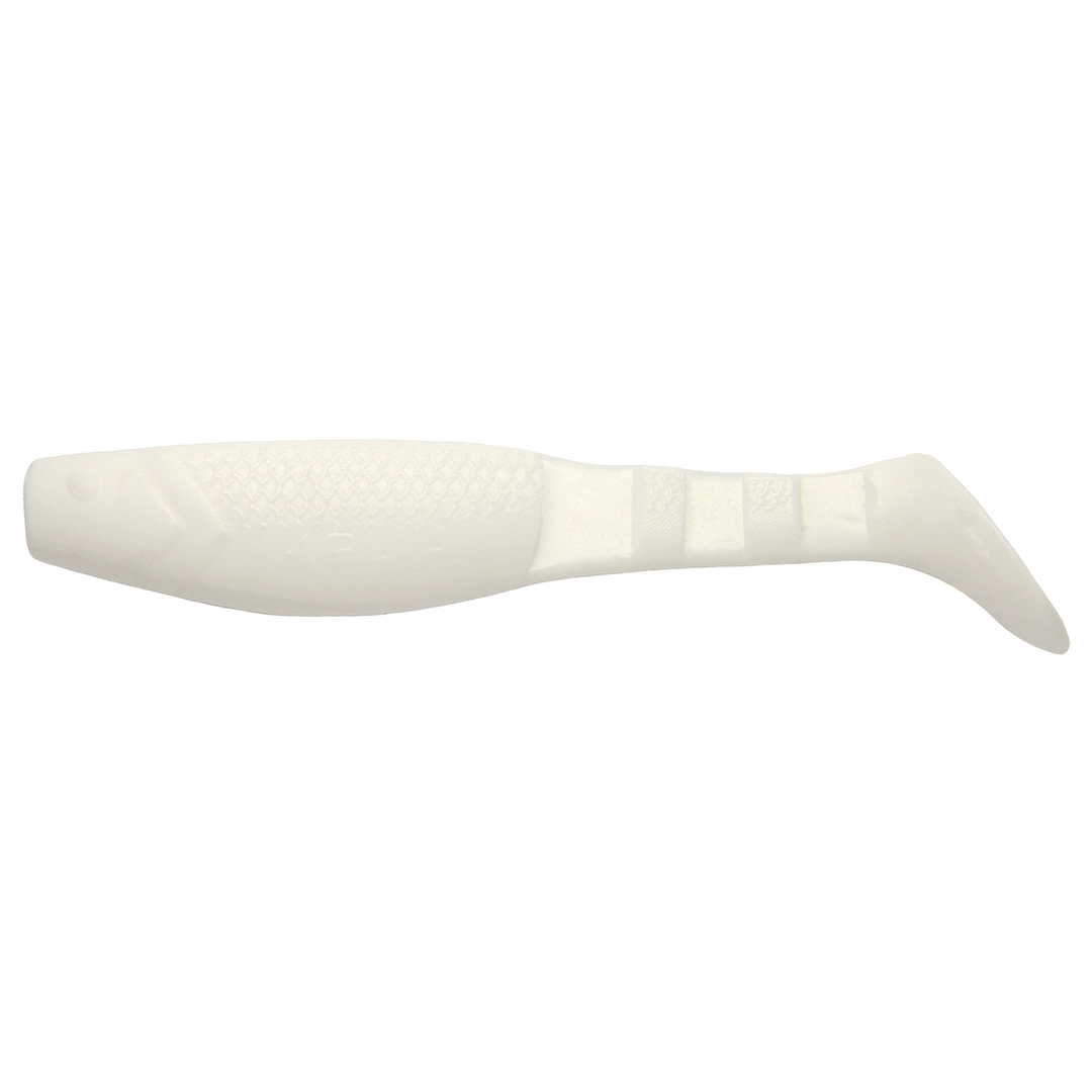 K.P Baits Original Shad Jigi 2" 001 sivulta, pää vasemmalla