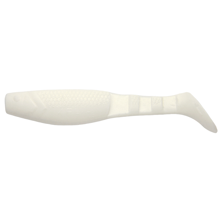 K.P Baits Original Shad Jigi 2" 001 sivulta, pää vasemmalla