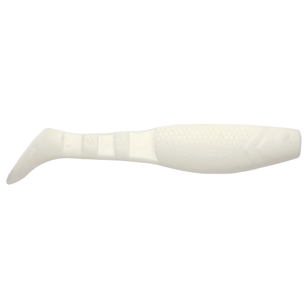 K.P Baits Original Shad Jigi 2" 001 sivulta, pää oikealla