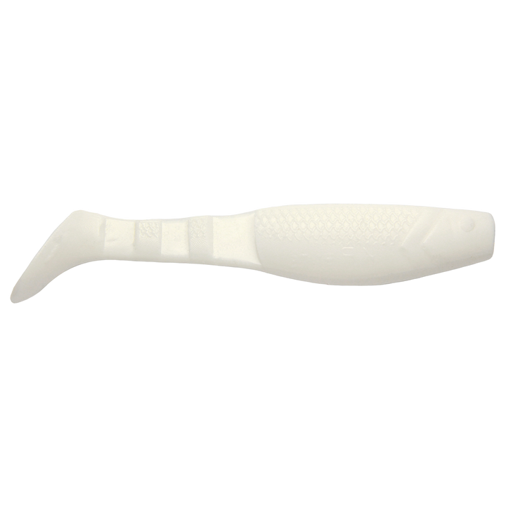 K.P Baits Original Shad Jigi 2" 001 sivulta, pää oikealla