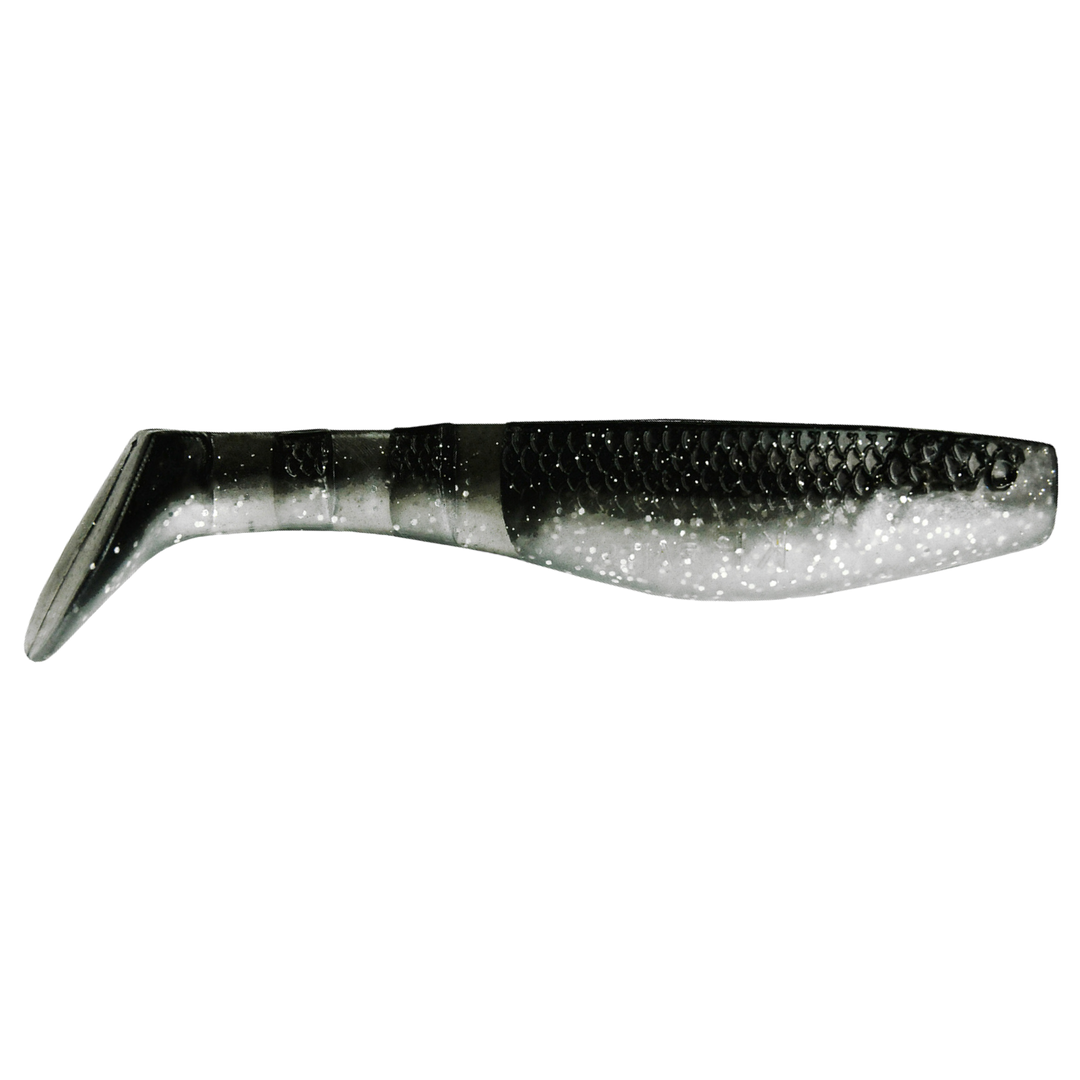K.P Baits Original Shad Jigi 2" 021 sivulta, pää oikealla