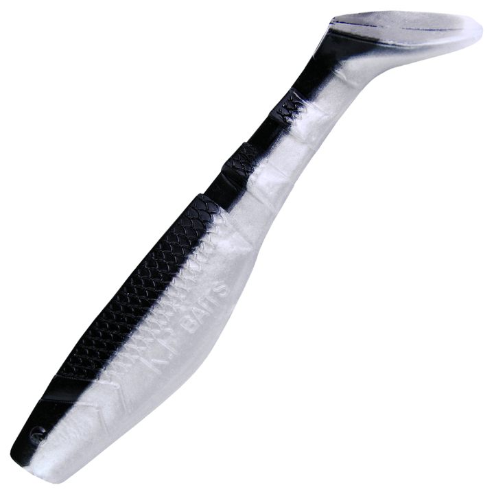 K.P Baits Original Shad Jigi 2", väri 101: musta selkä ja valkoinen vatsa