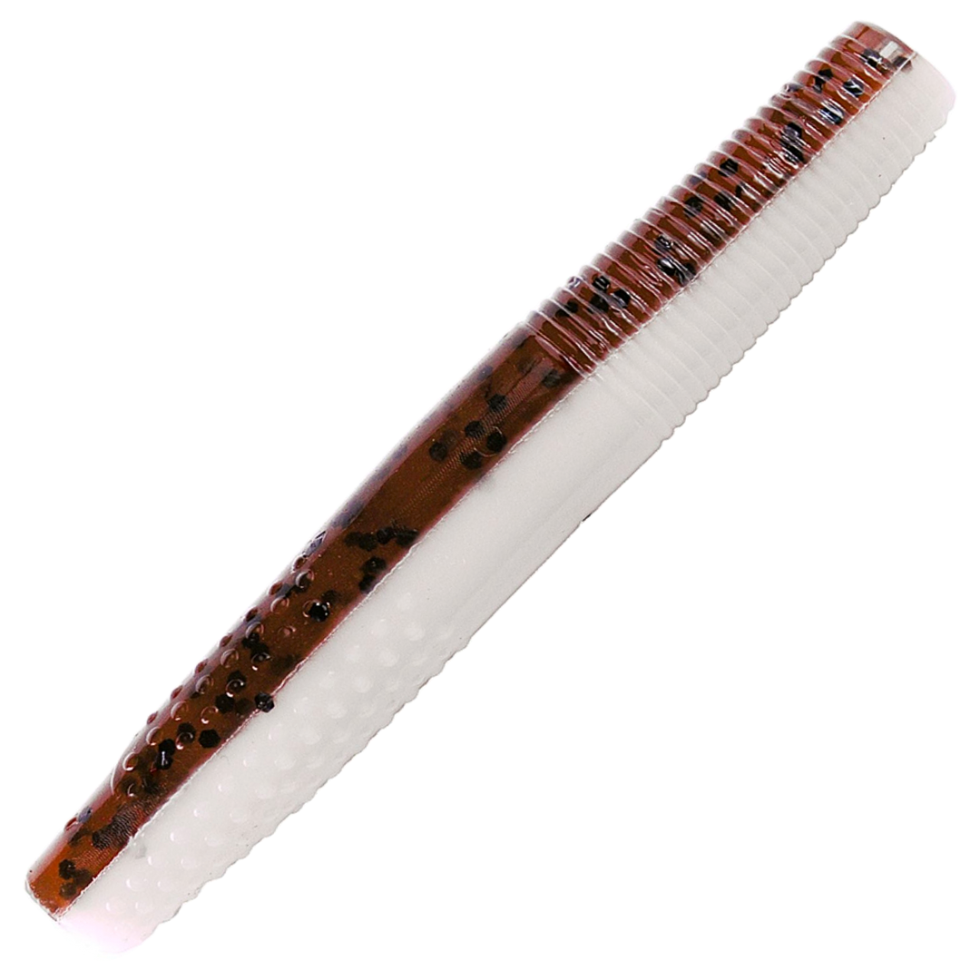 K.P Baits Stick Worm Jigi 2.75", väri 169: tummanruskea selkä ja valkoinen vatsa