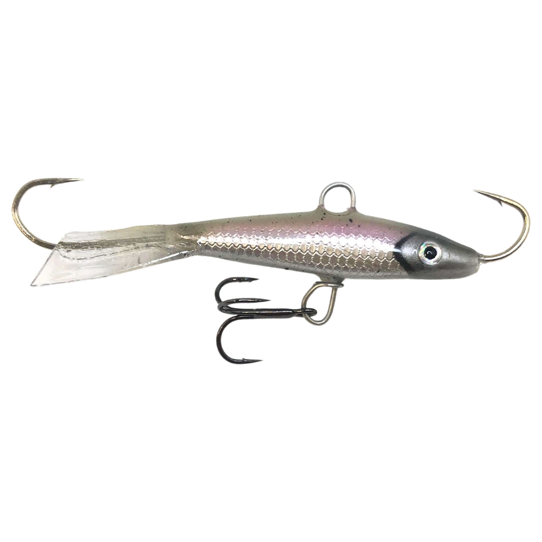 Kalapele Nulikka tasapainopilkki 70mm 15g F103 sivulta, pää oikealla