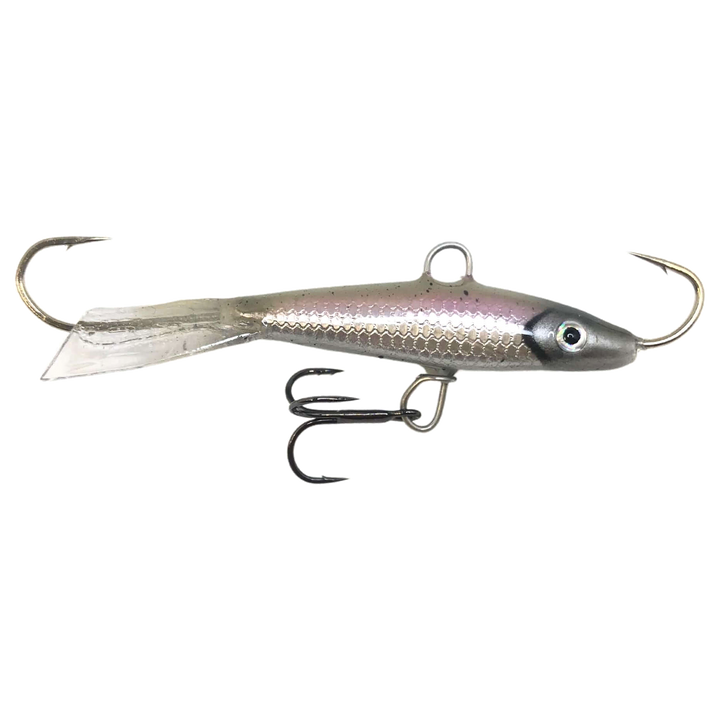 Kalapele Nulikka tasapainopilkki 70mm 15g F103 sivulta, pää oikealla