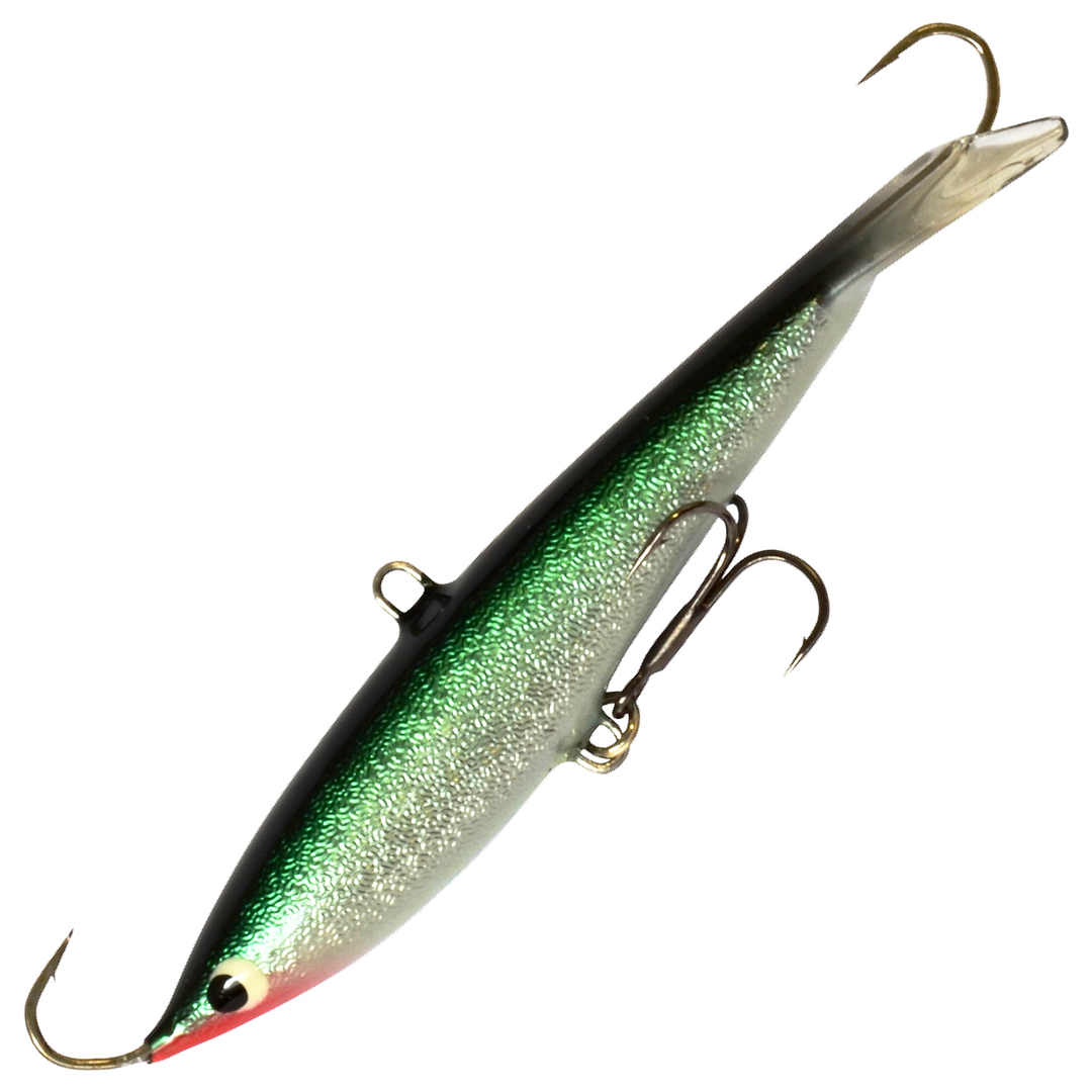Kaweri 100 Kevennetty Tasapaino 100mm 21g, väri F5: vihreä selkä, hopeinen kylki