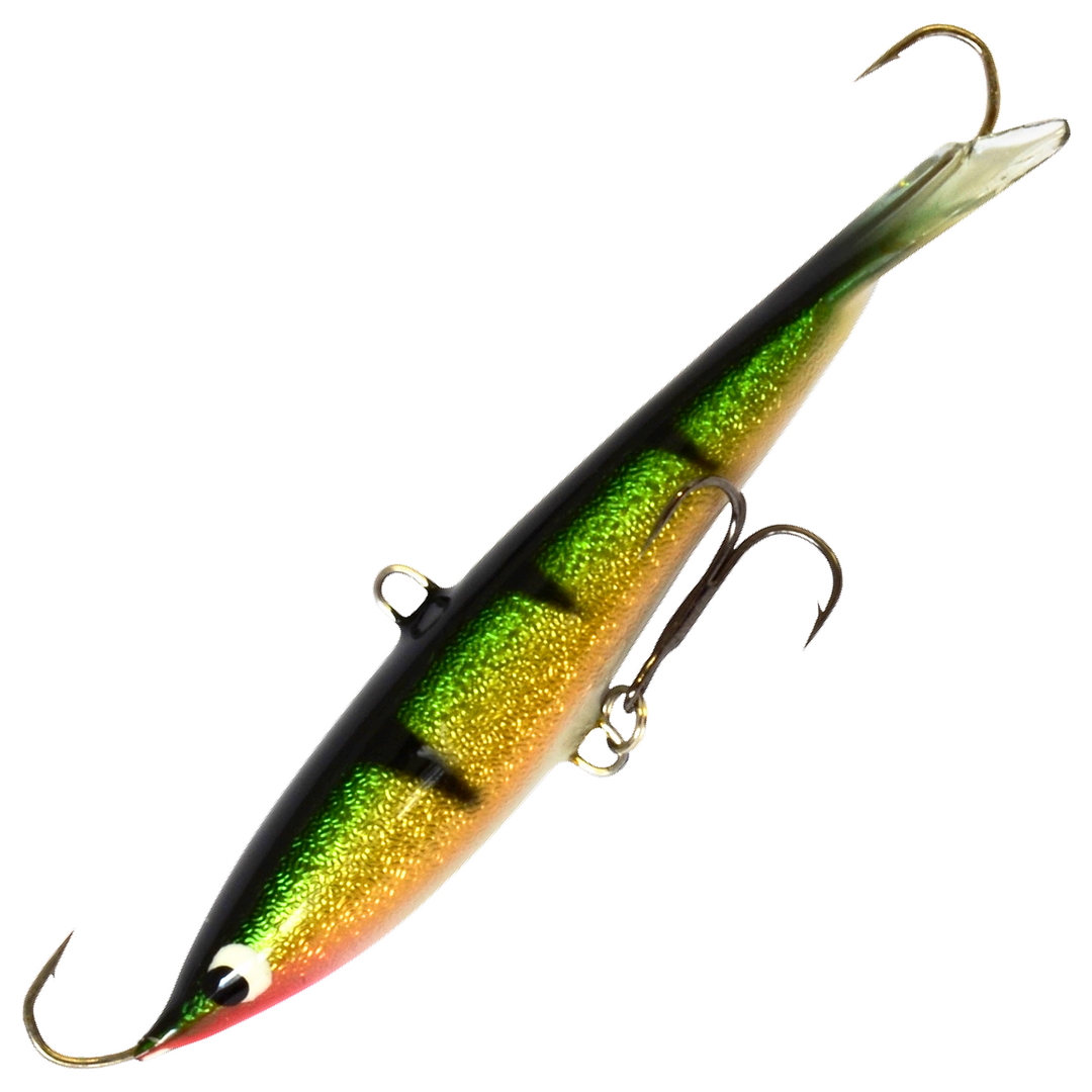 Kaweri 100 Kevennetty Tasapaino 100mm 21g, väri F8: vihreänkeltainen kylki, mustat raidat