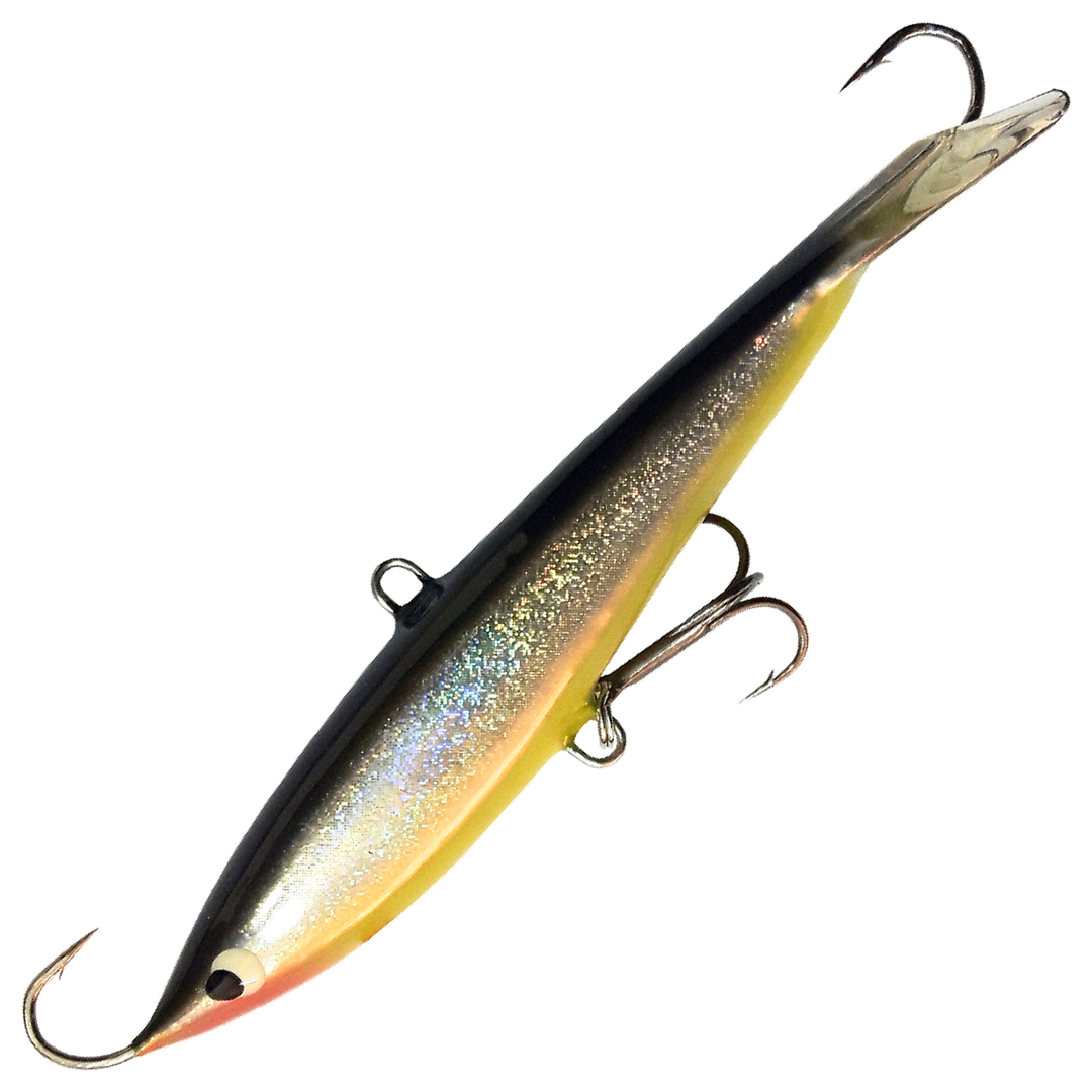 Kaweri 100 Kevennetty Tasapaino 100mm 21g, väri H8: musta selkä, kimalteinen hopeakylki, keltainen vatsa