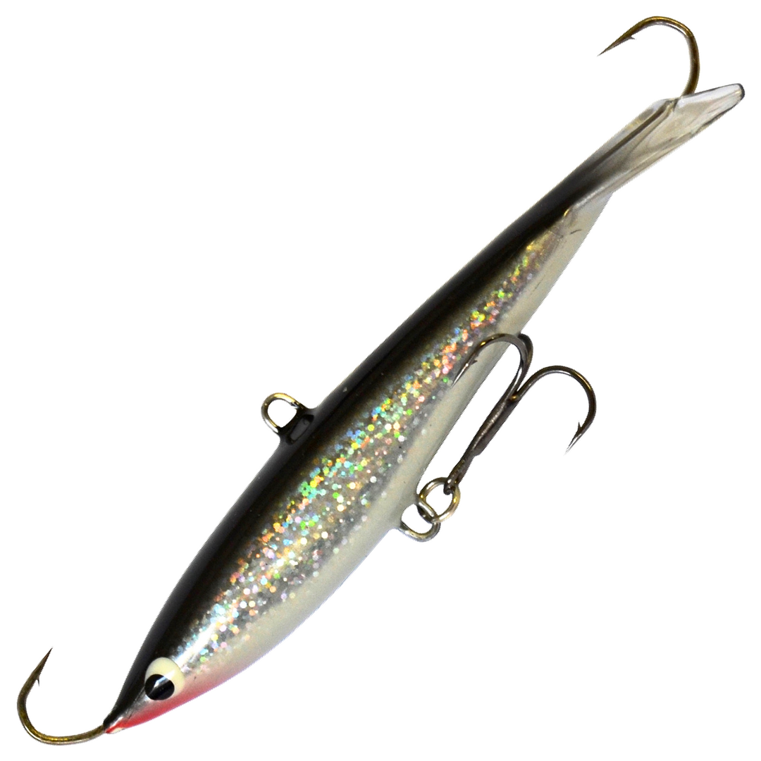 Kaweri 100 Kevennetty Tasapaino 100mm 21g, väri IH1: musta selkä, kimalteinen hopeakylki, valkoinen vatsa