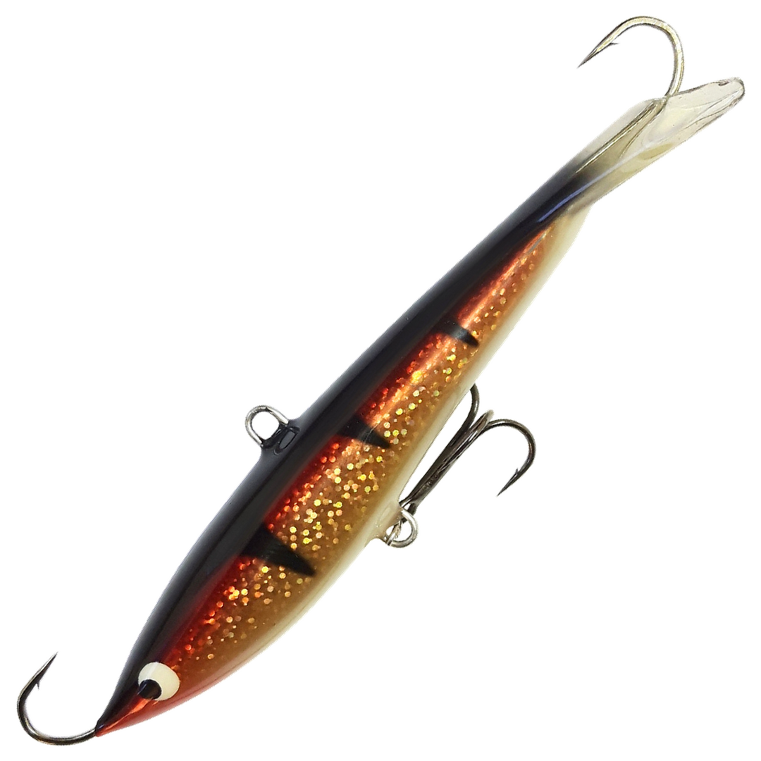 Kaweri 100 Kevennetty Tasapaino 100mm 21g, väri IH12: tumma selkä, kimalteinen kullanruskea kylki, mustat raidat