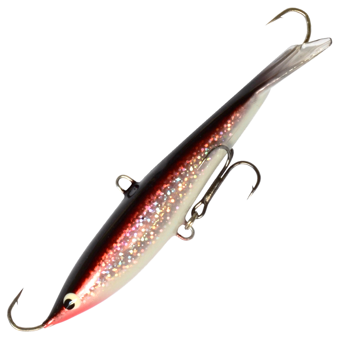 Kaweri 100 Kevennetty Tasapaino 100mm 21g, väri IH3: tummanpunainen selkä, kimalteinen hopeakylki
