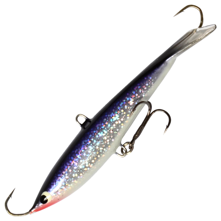 Kaweri 100 Kevennetty Tasapaino 100mm 21g, väri IH4: violetti selkä, kimalteinen hopeakylki