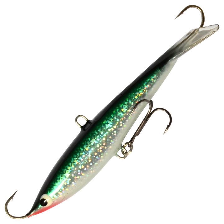 Kaweri 100 Kevennetty Tasapaino 100mm 21g, väri IH5: vihreä selkä, kimalteinen hopeakylki