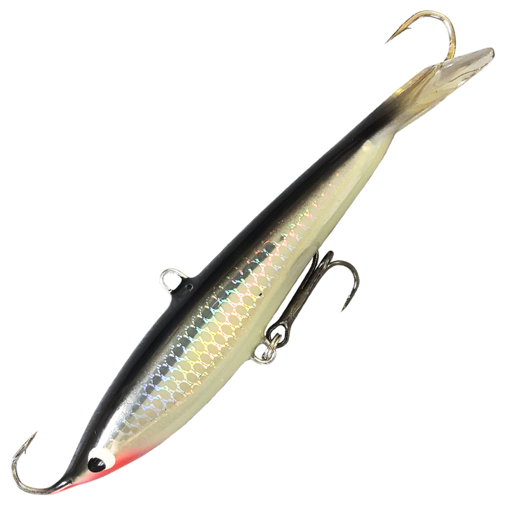 Kaweri 100 Kevennetty Tasapaino 100mm 21g, väri M1: musta selkä, hopeinen suomukuvioitu kylki