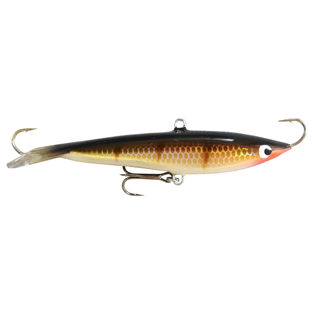Kaweri 100 Kevennetty Tasapaino 100mm 21g M2R sivulta, pää oikealla