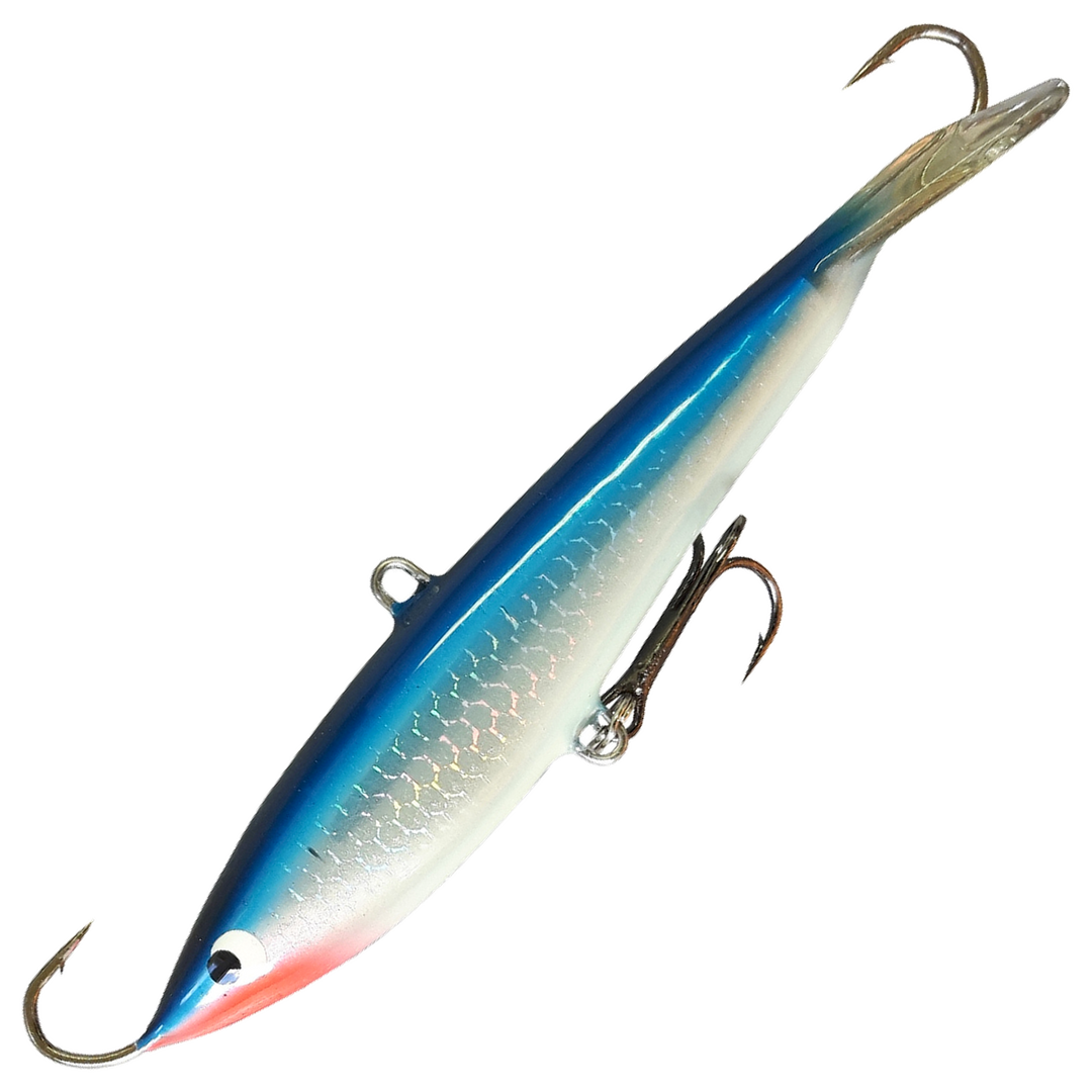 Kaweri 100 Kevennetty Tasapaino 100mm 21g, väri M4: sininen selkä, hopeinen suomukuvioitu kylki
