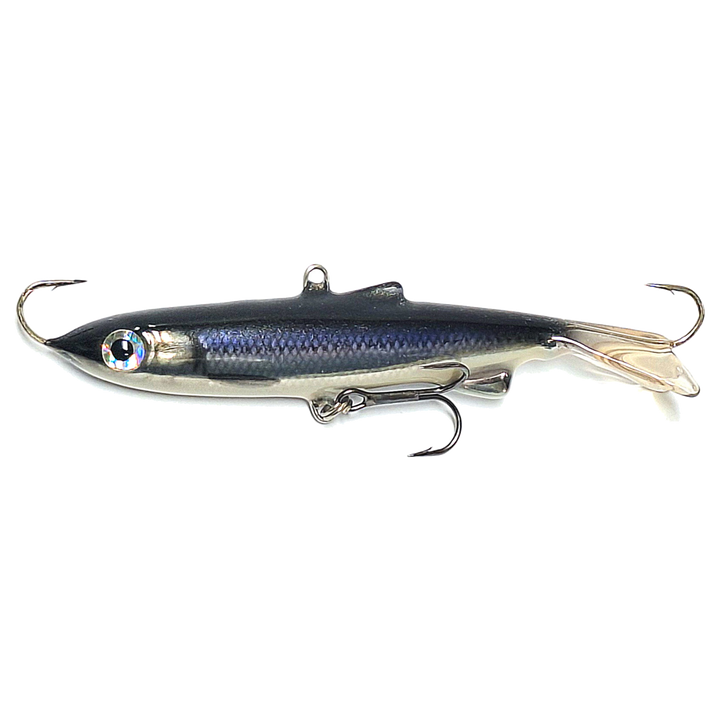 Kaweri 100 Kevennetty Tasapaino 100mm 21g Realistinen Muikku "Mustikkamuikku" sivulta, pää vasemmalla