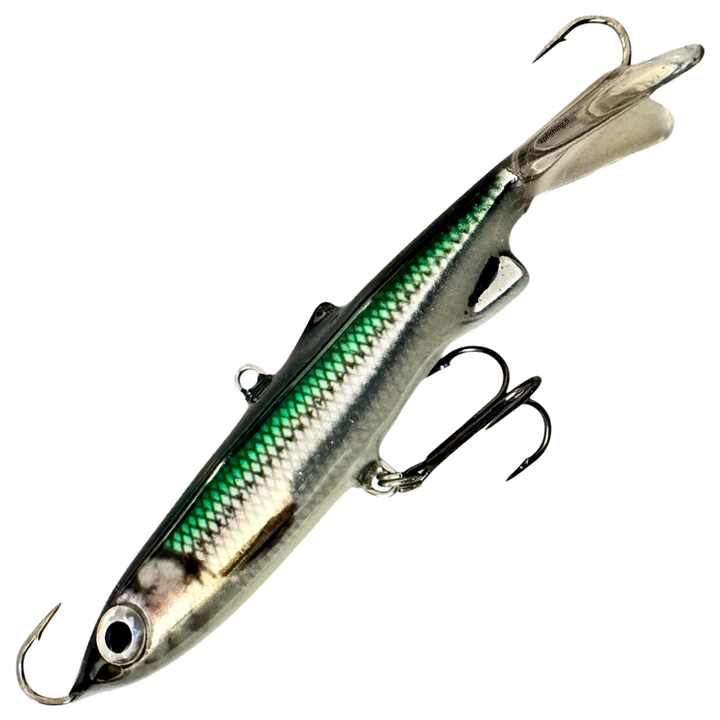 Kaweri 100 Kevennetty Tasapaino 100mm 21g, väri Realistinen Muikku "Vihermuikku": vihreä selkä, hopeinen kylki