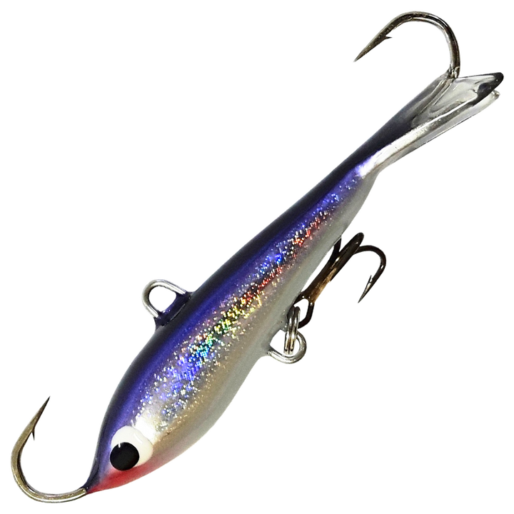 Kaweri 55 Kevennetty Tasapaino 55mm 9g, väri H4: violetti selkä, kimalteinen hopeakylki