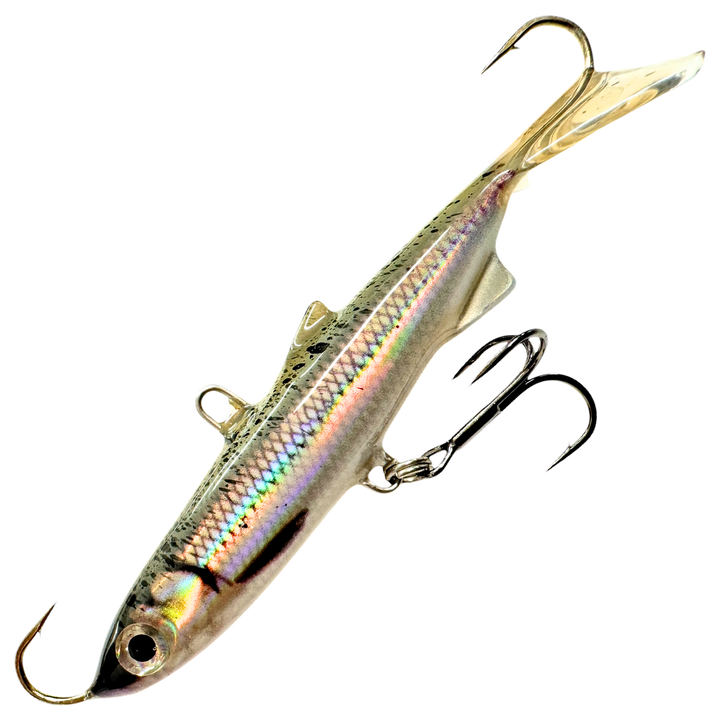 Kaweri 80 Kevennetty Tasapaino 86mm 15g, väri Realistinen Kuore: oliivinruskea pilkullinen selkä, hopeinen kylki