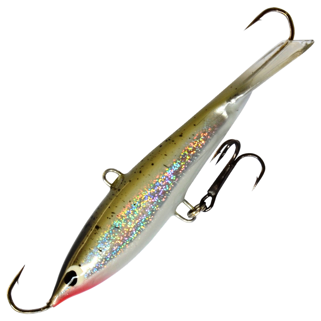 Kaweri 80 Kevennetty Tasapaino 86mm 16g, väri H6: oliivinruskea pilkullinen selkä, kimalteinen hopeakylki