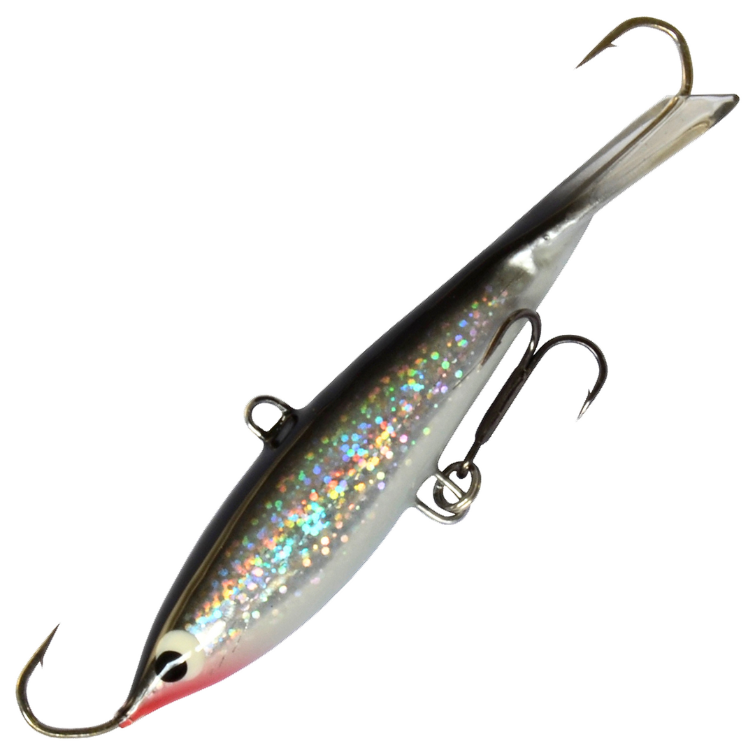 Kaweri 80 Kevennetty Tasapaino 86mm 16g, väri IH1: musta selkä, kimalteinen hopeakylki, valkoinen vatsa