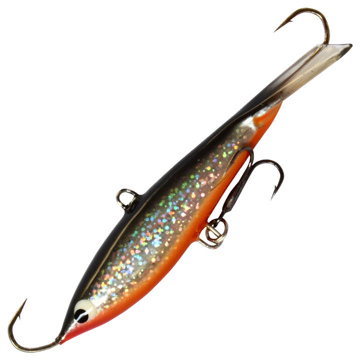 Kaweri 80 Kevennetty Tasapaino 86mm 16g, väri IH11: musta selkä, kimalteinen hopeakylki, oranssi vatsa