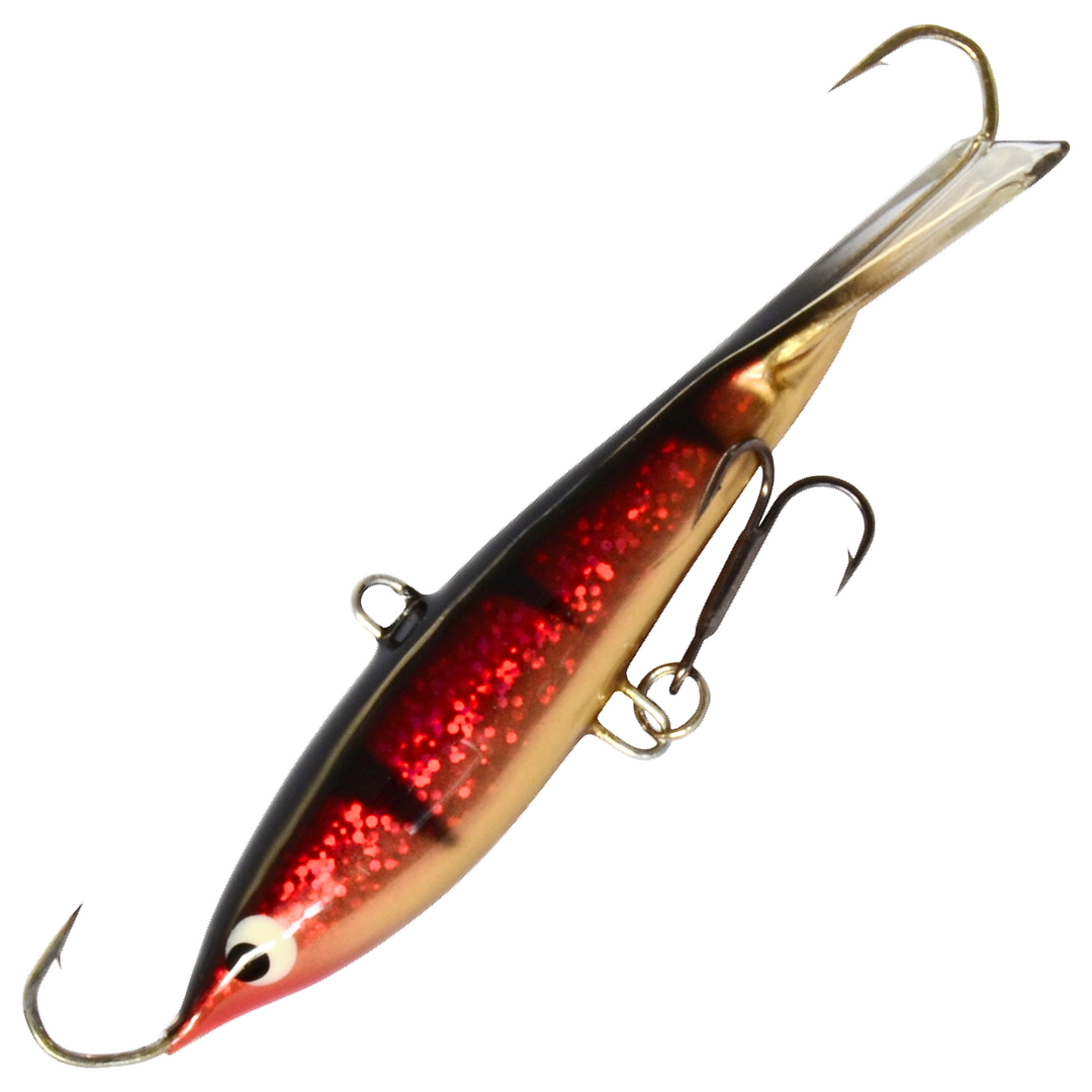 Kaweri 80 Kevennetty Tasapaino 86mm 16g, väri IH9: kimalteinen punainen kylki, mustat raidat