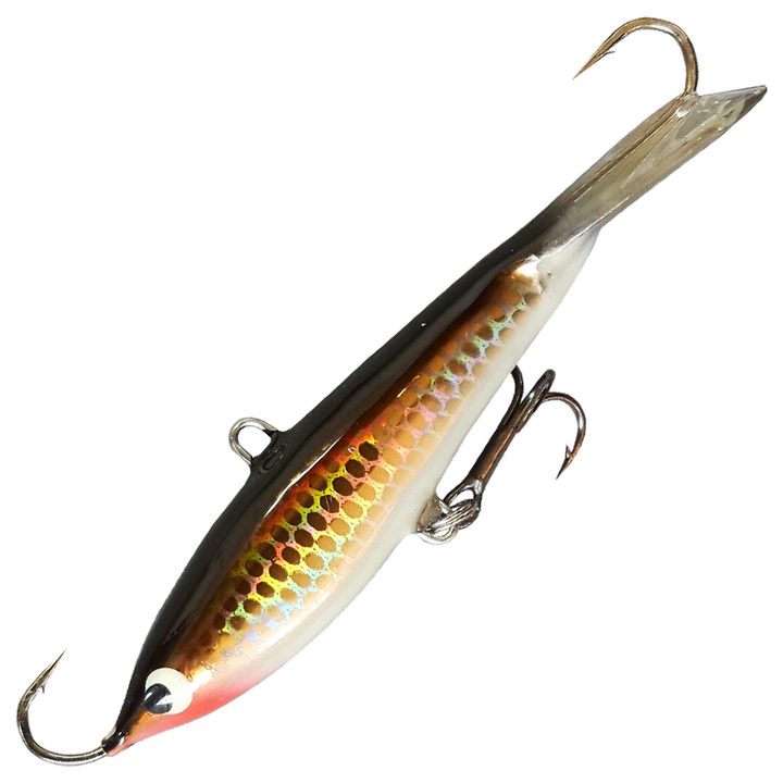 Kaweri 80 Kevennetty Tasapaino 86mm 16g, väri M2: musta selkä, kullanruskea suomukuvioitu kylki