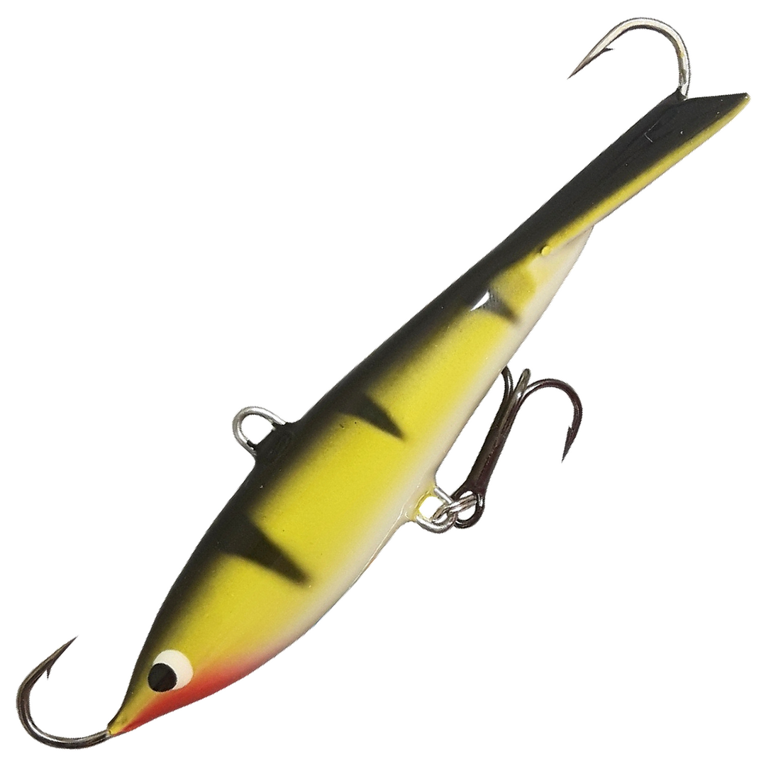 Kaweri 80 Kevennetty Tasapaino 86mm 16g, väri R1: musta selkä, keltainen kylki, mustat raidat