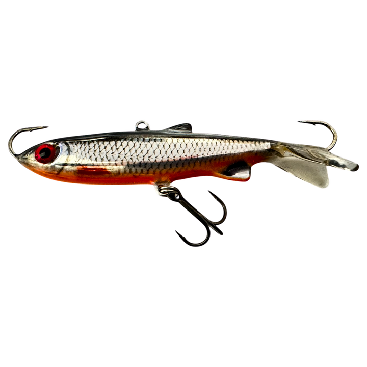 Kaweri 80 Kevennetty Tasapaino 86mm 16g Realistinen Särki oranssi vatsa sivulta, pää vasemmalla