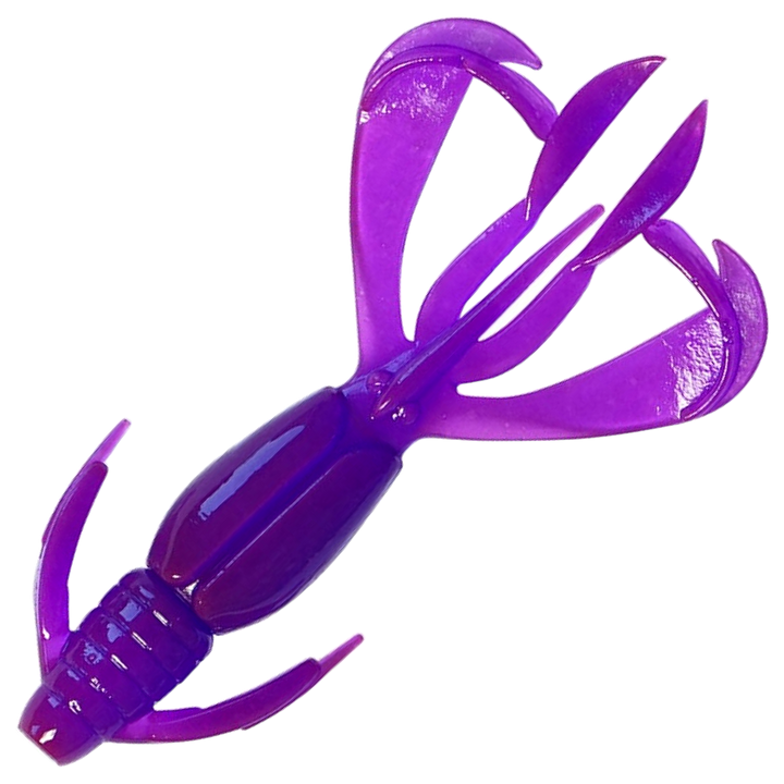 Keitech Crazy Flapper Jigi 2.4", väri Purple Chameleon: violetti runko