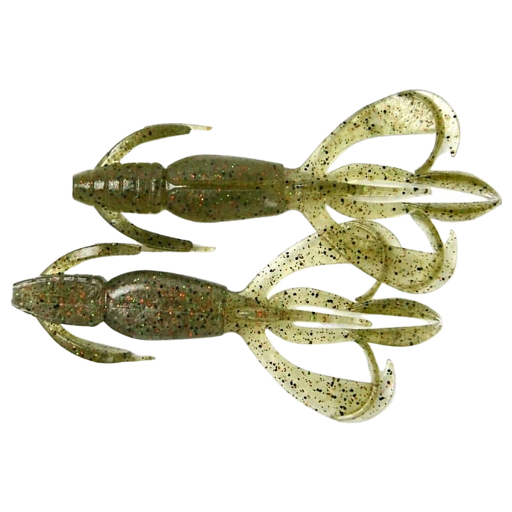 Keitech Crazy Flapper Jigi 2" Light Watermelon Shrimp ylä- ja alapuolelta