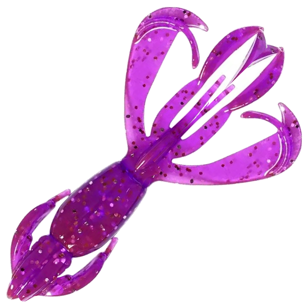 Keitech Crazy Flapper Jigi 2", väri Purple Chameleon/Silver FLK: violetti runko ja hopeiset hileet