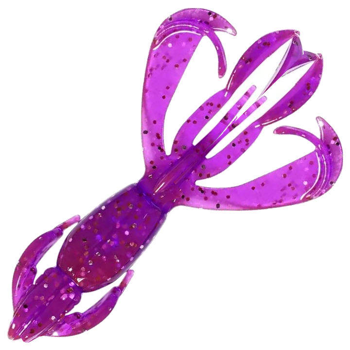 Keitech Crazy Flapper Jigi 2", väri Purple Chameleon/Silver FLK: violetti runko ja hopeiset hileet