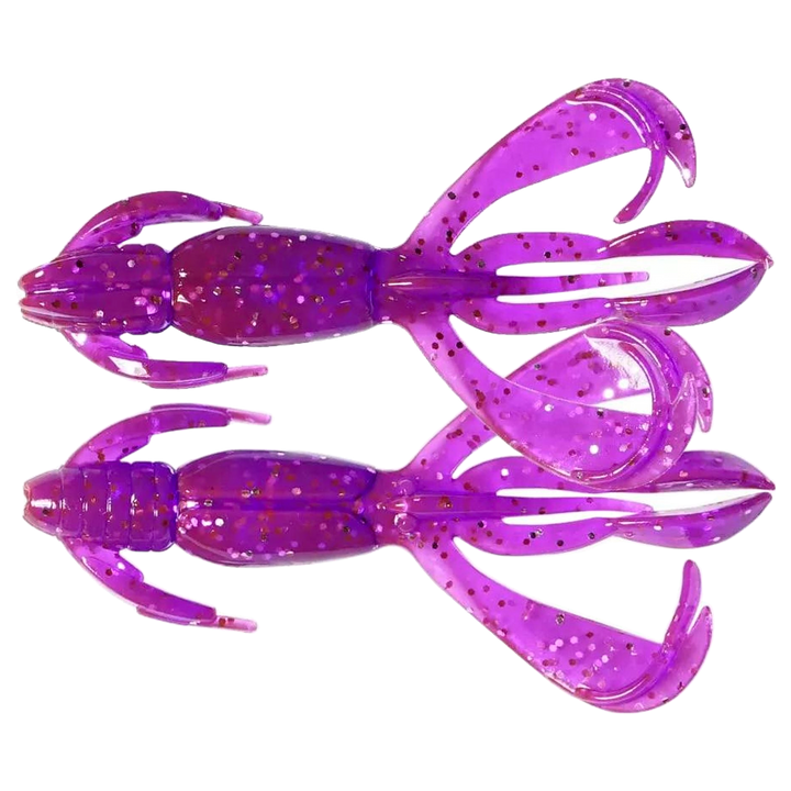 Keitech Crazy Flapper Jigi 2" Purple Chameleon/Silver FLK ylä- ja alapuolelta
